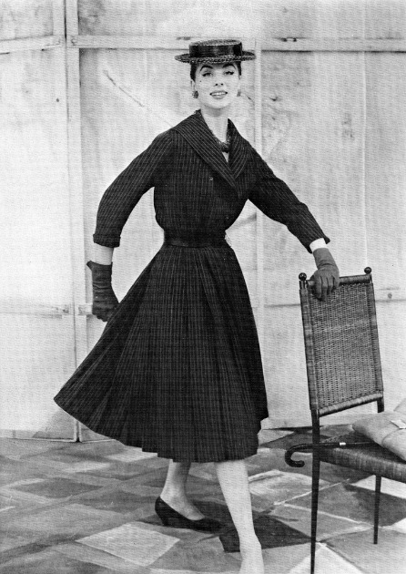 Suzy Parker in Dior's photo by Henry Clarke, 1954 год