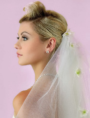 Свадебные прически с фатой