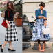 Юбка в клетку виши, мода 2010