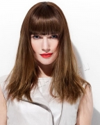 Модные прически с челкой