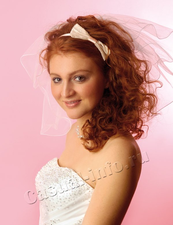 Свадебные прически с фатой