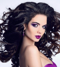 Фиолетовый макияж глаз