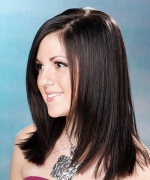 Ступенчатая длинная стрижка