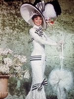 Длинное платье Одри Хепбёрн фильм Моя прекрасная леди, 1964 год