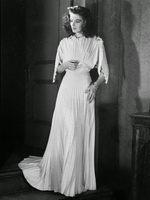 Платье с плиссировкой Кэтрин Хепбёрн фильм Филадельфийская история, 1940 год