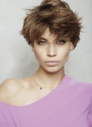 Прически. Небрежность и объем фото