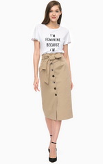 Юбка-карандаш в стиле сафари Юбка-карандаш в стиле сафари