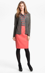 Юбка-карандаш яркого насыщенного цвета Юбка-карандаш яркого насыщенного цвета