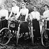 Велосипедистки, Англия, 1901 г.
