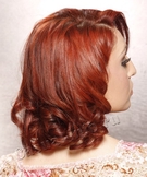 Локоны на средние волосы