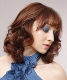 Локоны на средние волосы