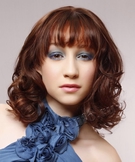 Локоны на средние волосы