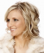 Локоны на средние волосы